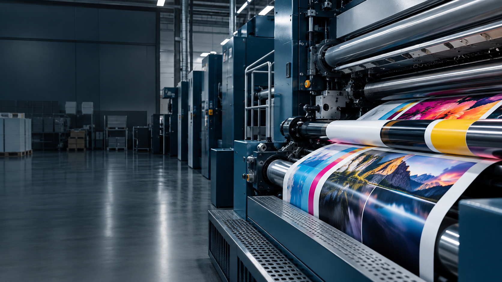 Commercial printing press and precision rollers